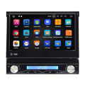 1 DIN  Universal Android aftermarket head unit with cables, and support from Iceboxauto.